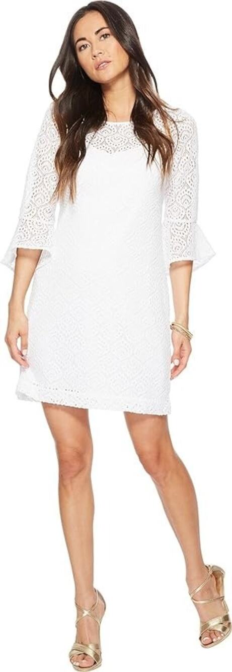 Lilly Pulitzer Fontaine Minidress, Resort White, Gypsea Lace Size XS
